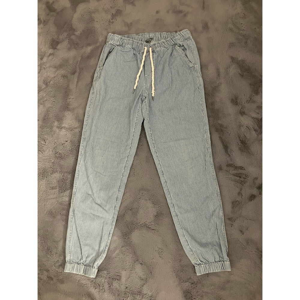 aerie striped chambray jogger